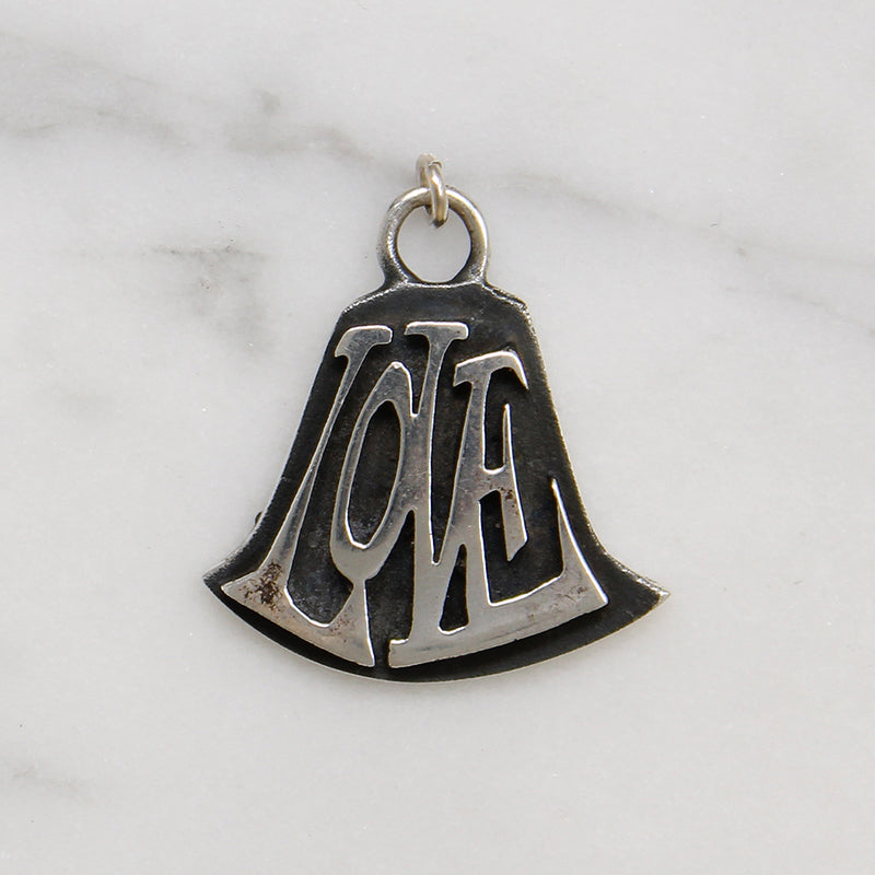 Funky "Love" Bell Sterling Charm