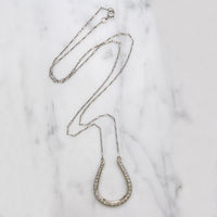 Platinum & Diamond Horseshoe Necklace