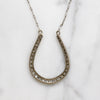 Platinum & Diamond Horseshoe Necklace
