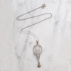 Exquisite Edwardian Platinum Filigree & Diamond Pendant