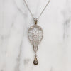 Exquisite Edwardian Platinum Filigree & Diamond Pendant