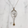 Exquisite Edwardian Platinum Filigree & Diamond Pendant