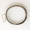 Three Row Garnet & Silver Gilt Bangle Bracelet