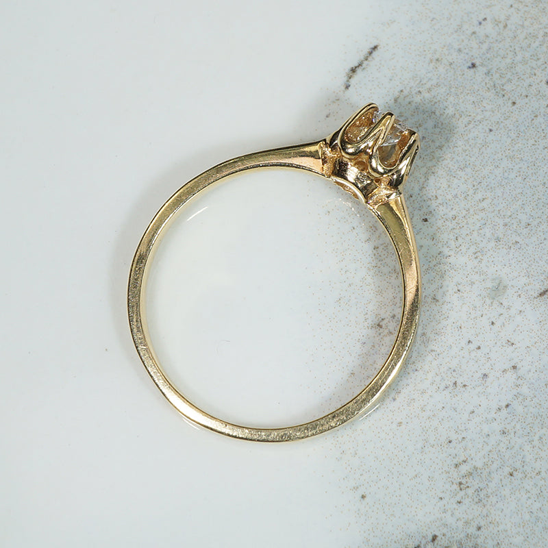 Vintage Gold Diamond Solitaire