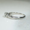 Pretty Platinum and Diamond Vintage Engagement Ring