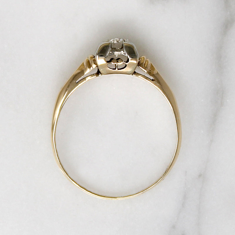 Thoughtfully Designed Retro Diamond Solitaire