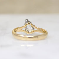 Bright White & Sparkling Pear Cut Diamond Solitaire Ring