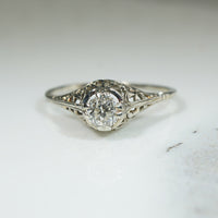 Beautiful Belias Filigree OMC Diamond Ring