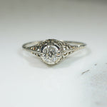 Beautiful Belias Filigree OMC Diamond Ring