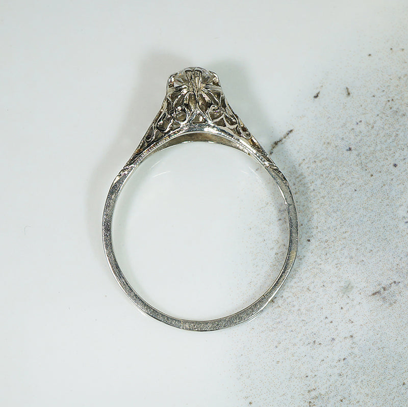 Beautiful Belias Filigree OMC Diamond Ring