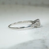 Pretty Palladium OEC Diamond Engagement Ring