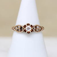 Crazy Eights Old Mine Cut Diamond Belcher Ring