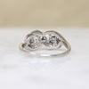 Romantic 1940s Diamond & White Gold Ring 