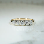 Super Sparkle Vintage 2-Tone Diamond Band