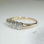 Super Sparkle Vintage 2-Tone Diamond Band
