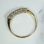 Super Sparkle Vintage 2-Tone Diamond Band