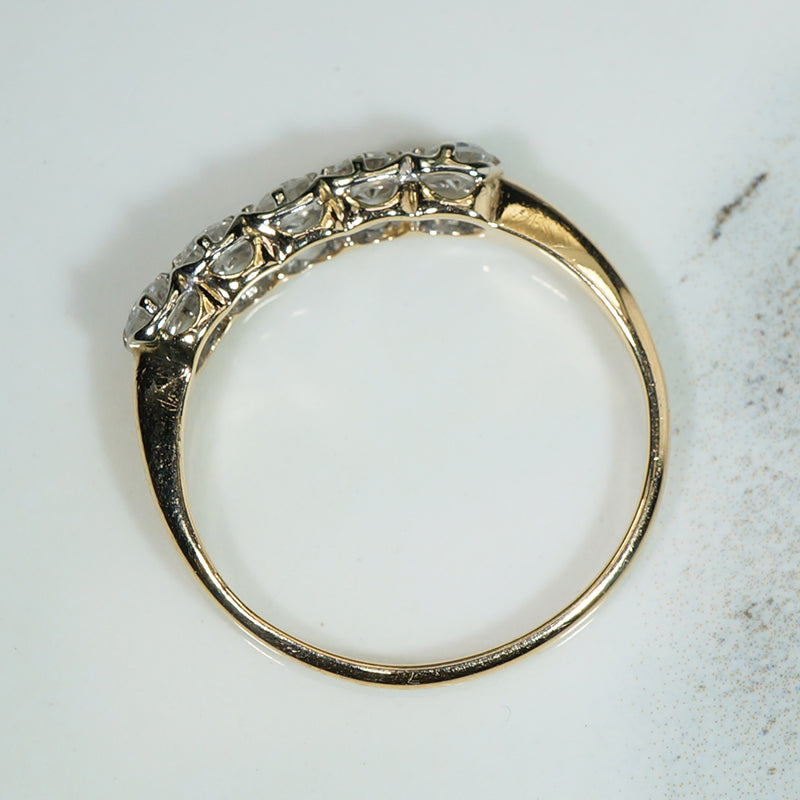 Super Sparkle Vintage 2-Tone Diamond Band