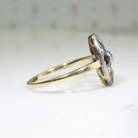 Stunning Art Nouveau Mine Cut Diamond Ring