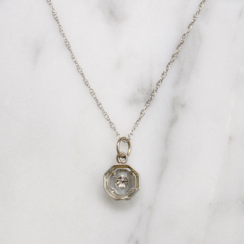 Octagonal Art Deco Diamond Pendant
