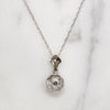 Art Deco Diamond & White Gold Octagon Pendant