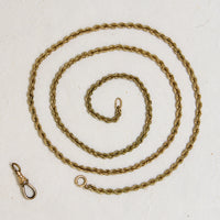 Antique Twisted Rope Chain with Removeable Hook