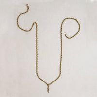 Antique Twisted Rope Chain with Removeable Hook