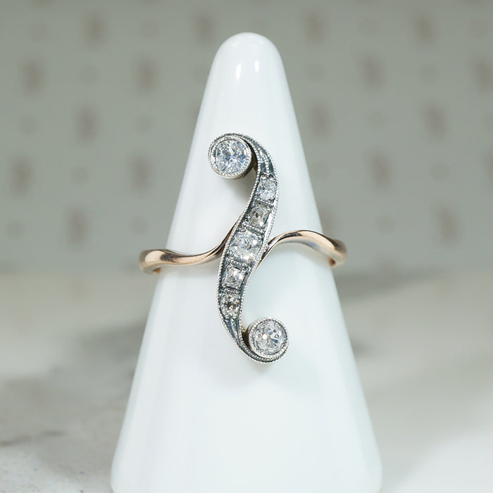 OMC Diamond Art Nouveau Ring