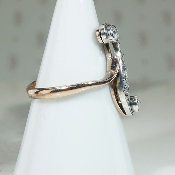 OMC Diamond Art Nouveau Ring