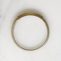 Sleek & Slender Diamond Band with Tiny Engraved Flowers