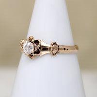 Classic Victorian Diamond Buttercup Solitaire Ring