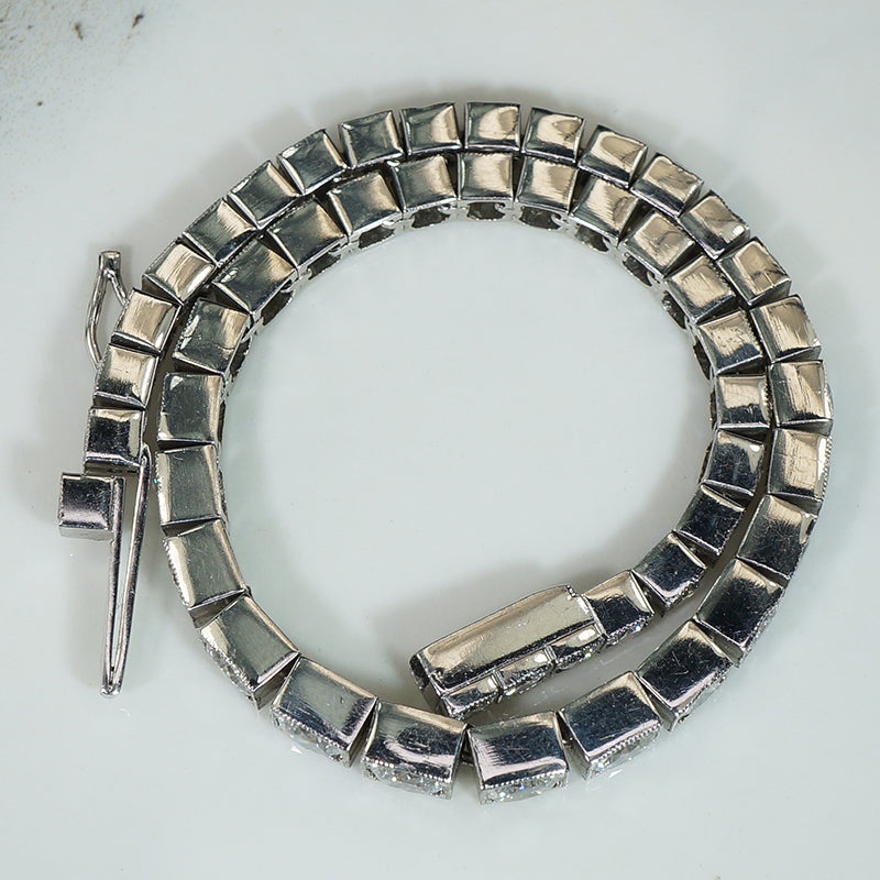 Simply Stunning 1950s Platinum Diamond Bracelet
