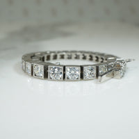 Simply Stunning 1950s Platinum Diamond Bracelet