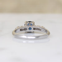 Heirloom Sapphire & Diamond Engagement Ring