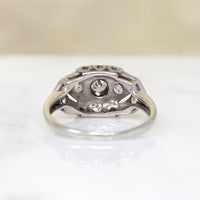 Diamonds & Flowers Romantic 1930s Engagement Ring