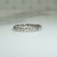 Pretty White Gold Diamond Eternity Band