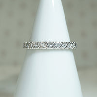 Pretty White Gold Diamond Eternity Band