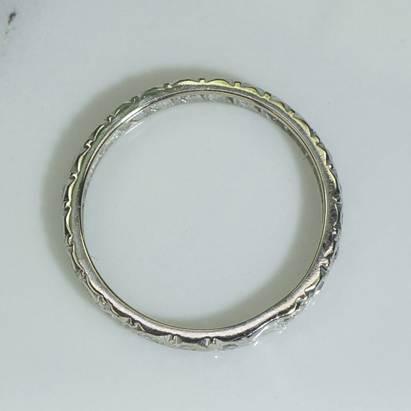 Pretty White Gold Diamond Eternity Band