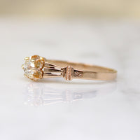 Victorian Old Mine Cut Diamond-Set Belcher Ring