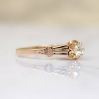 Victorian Old Mine Cut Diamond-Set Belcher Ring