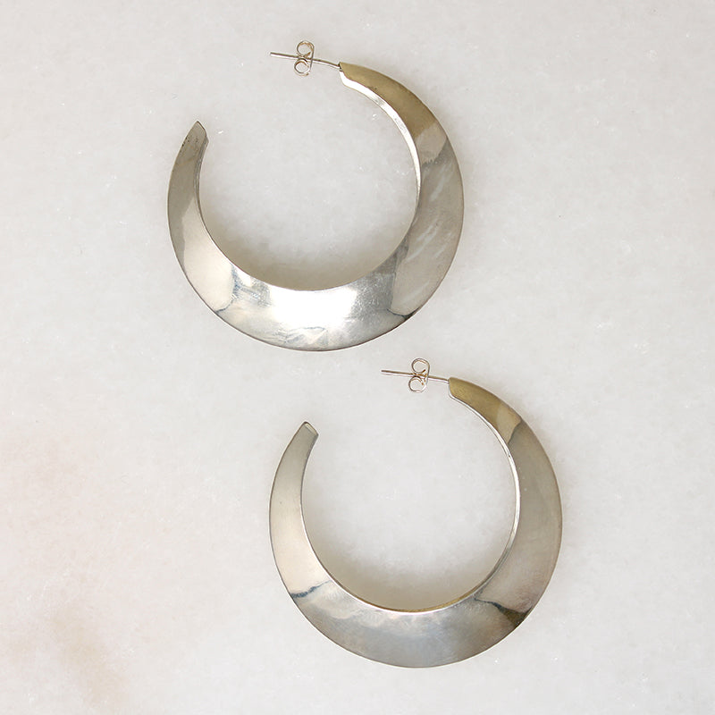 Sterling Silver Statement Hoops