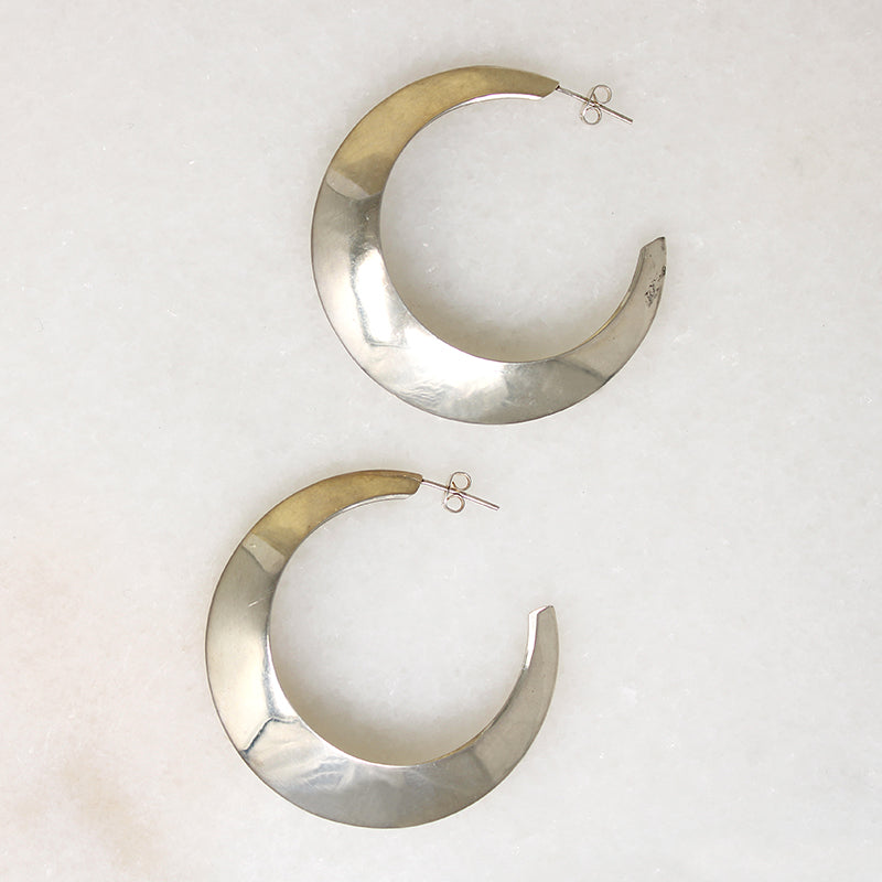 Sterling Silver Statement Hoops