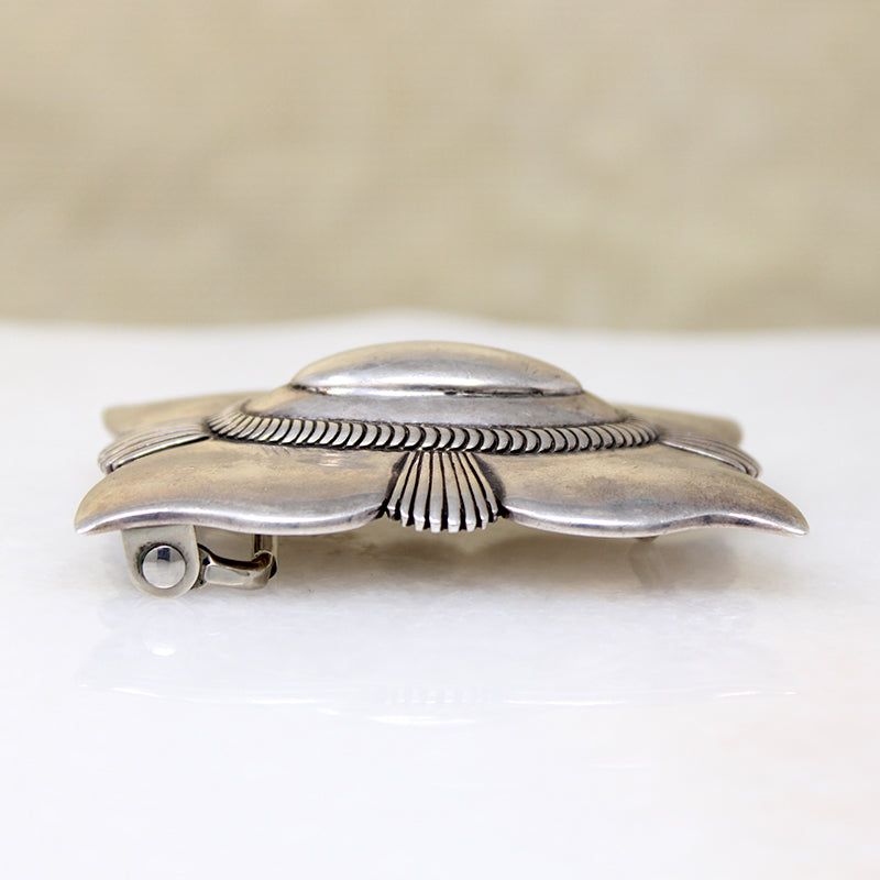 Handsome Sterling Belt Buckle Signed Dan Oliver