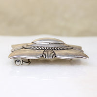 Handsome Sterling Belt Buckle Signed Dan Oliver