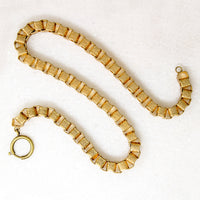 Gorgeous Engraved Box Chain with Big Bolt