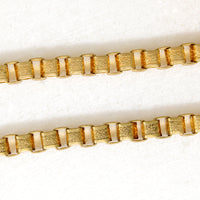 Gorgeous Engraved Box Chain with Big Bolt