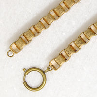 Gorgeous Engraved Box Chain with Big Bolt