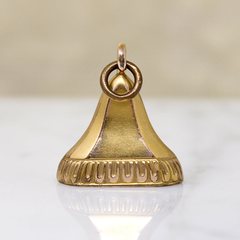 Graceful Neoclassical Gold Fill Fob