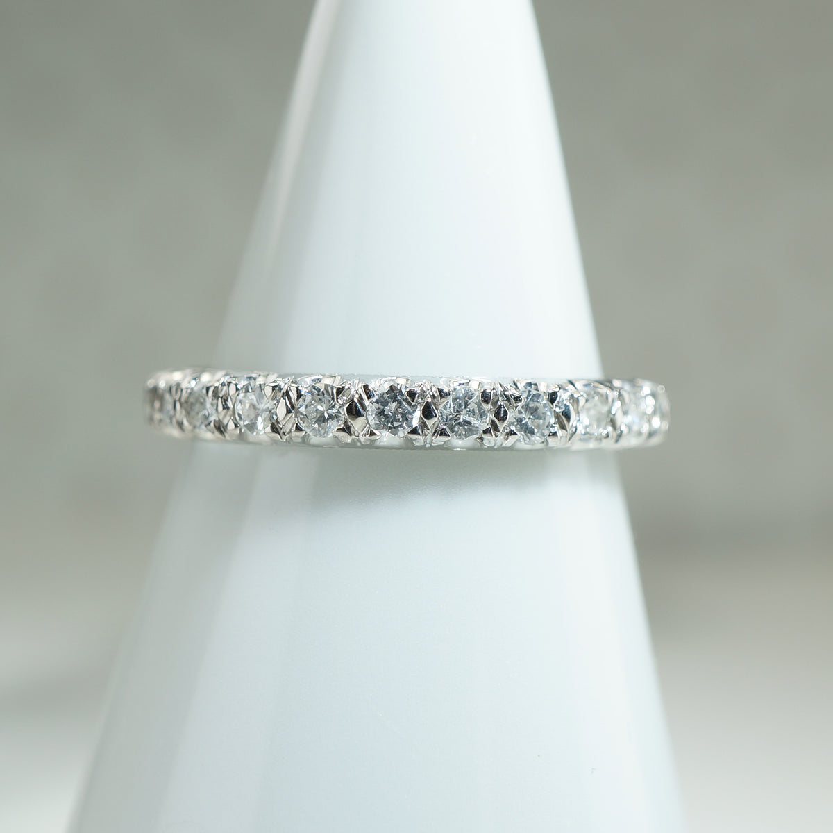 Lovely Platinum and Diamond Eternity Band