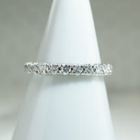 Lovely Platinum and Diamond Eternity Band