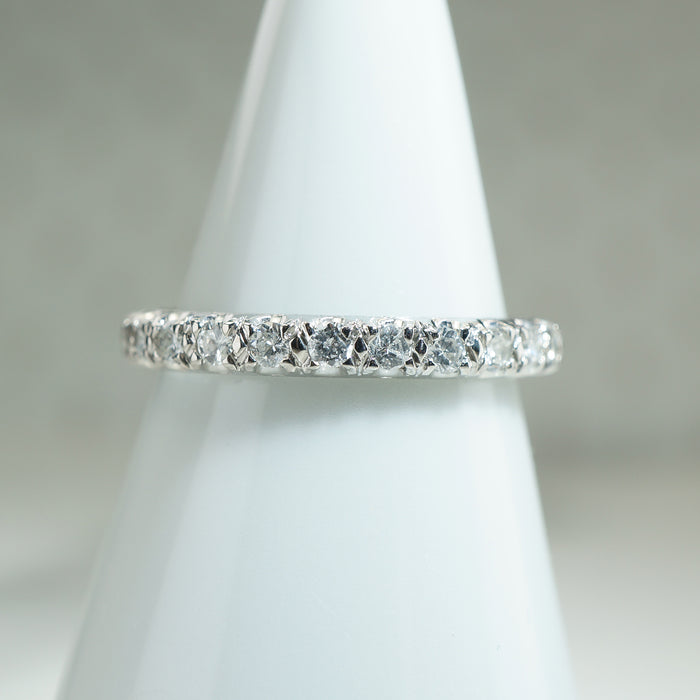 Lovely Platinum and Diamond Eternity Band
